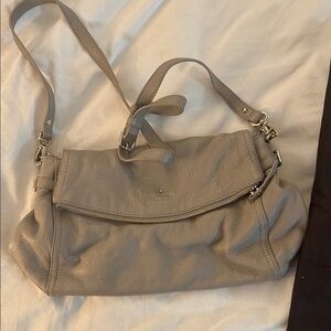 Gray Leather Kate Spade Bag